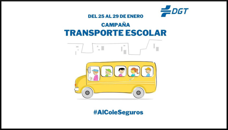 La DGT vela por la seguridad del transporte escolar