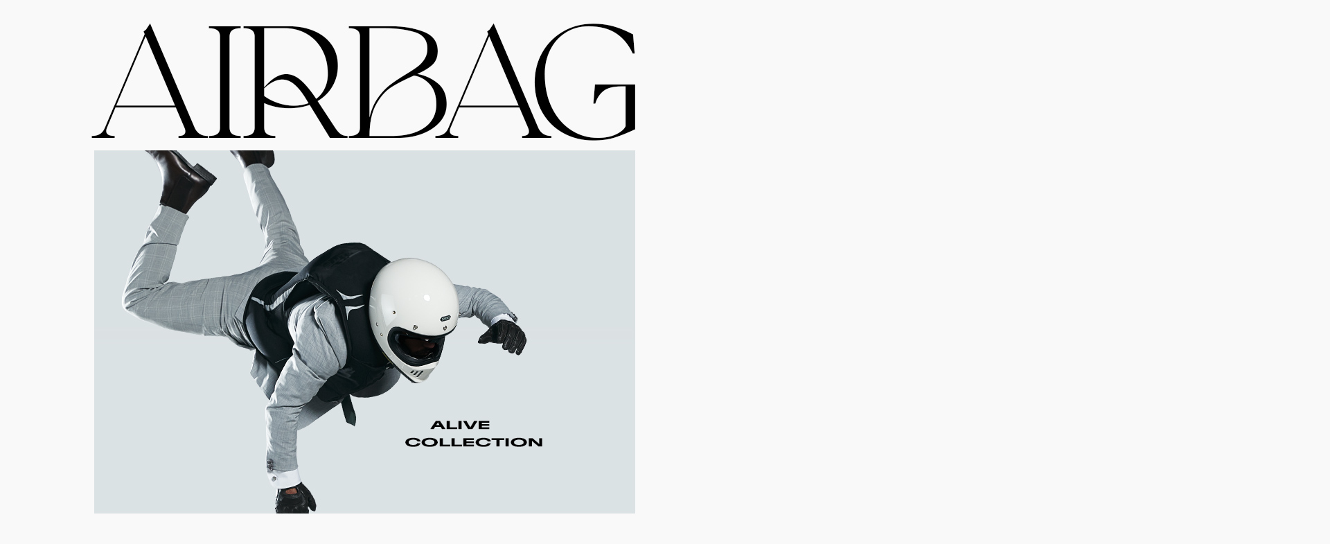 AIRBAG alive collection. Pongamos de moda la vida
