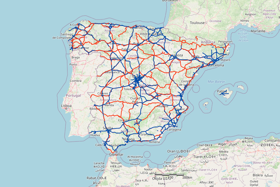 Mapa de carreteras de España  Mapas de carreteras, Mapa de carreteras  españa, Carreteras españa