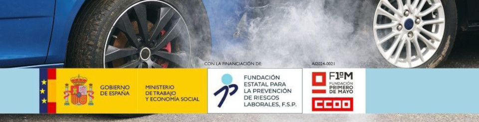 Cartel promocional del evento con dos coches en plena colisión