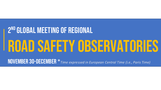 2da Reunión Global de Observatorios Regionales de Seguridad Vial