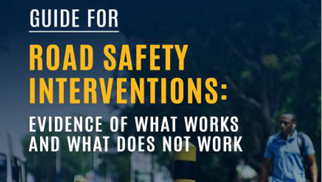 Intervenciones de seguridad vial: evidencia de lo que funciona y lo que no funciona (EN)