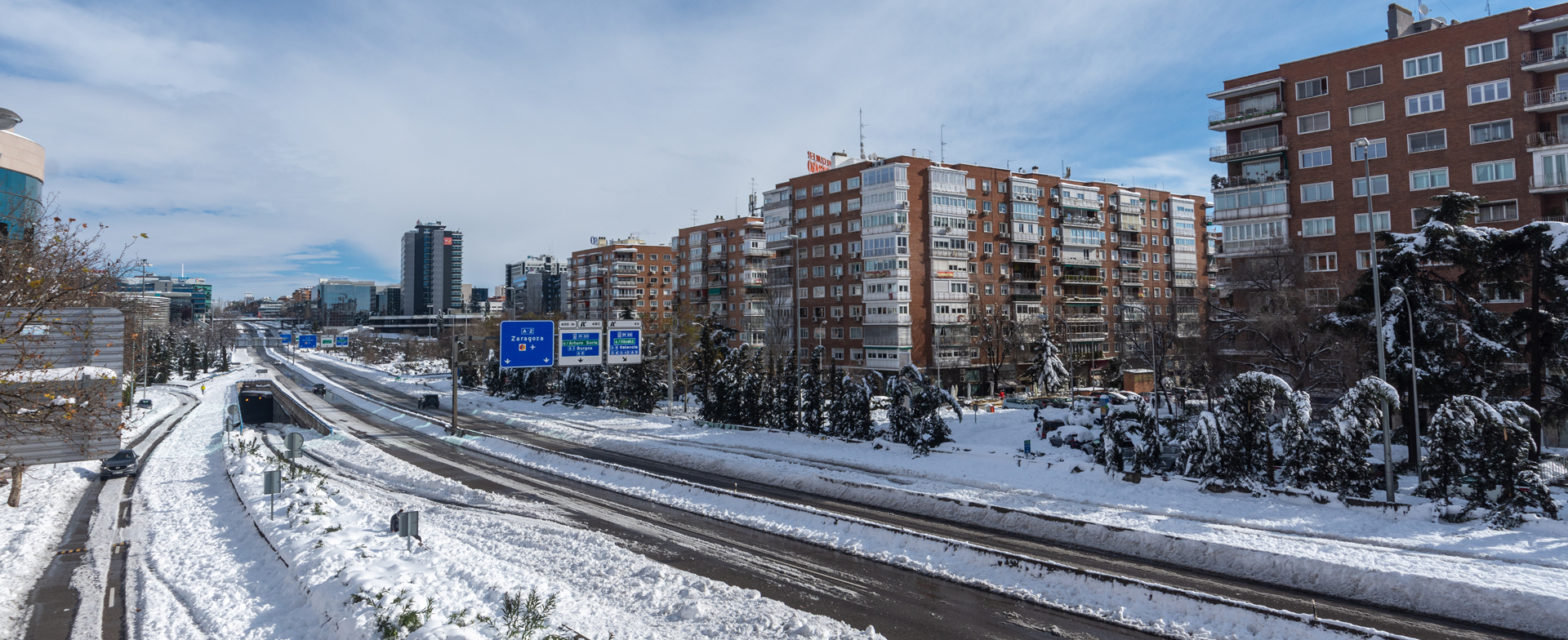 Carreteras con nieve