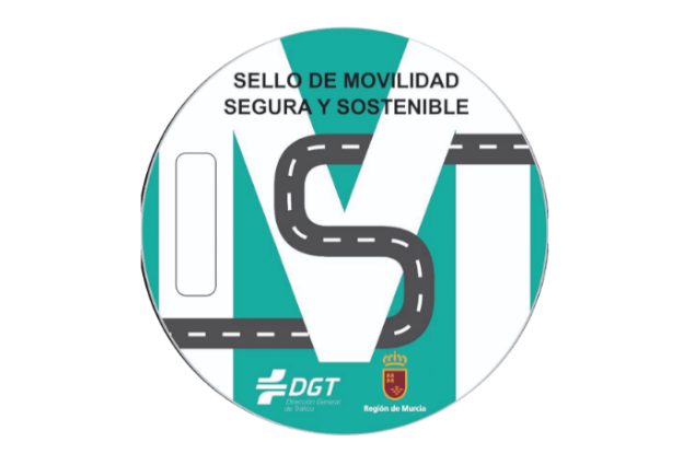 Distintivo de seguridad vial de la Región de Murcia