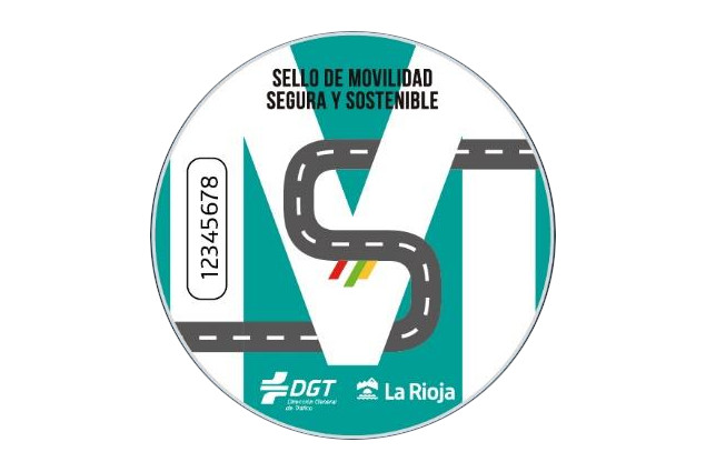 Distintivo de seguridad vial de La Rioja