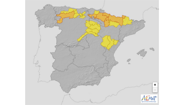 Tráfico pide prudencia en los desplazamientos por la zona norte de la península ante la intensificación de nevadas en el día de hoy