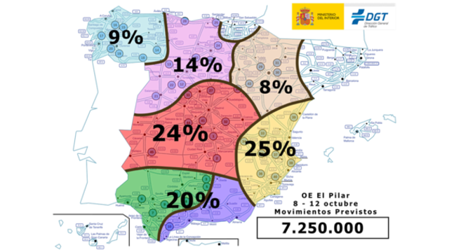 Preparado el dispositivo de tráfico para el puente del 12 de octubre, el primero sin apenas restricciones por pandemia