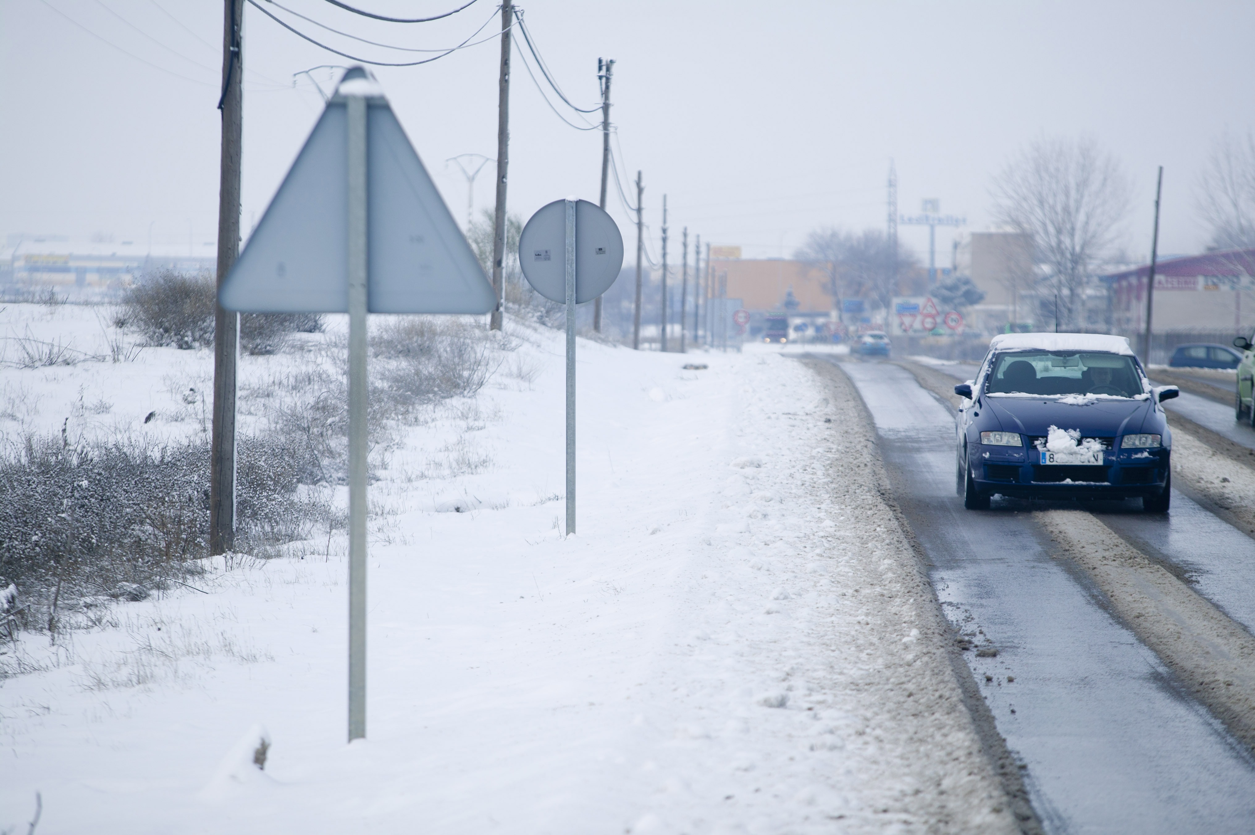 Carretera con nieve