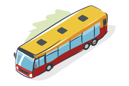 Dibujo de un autobús Dibujo de un autobús