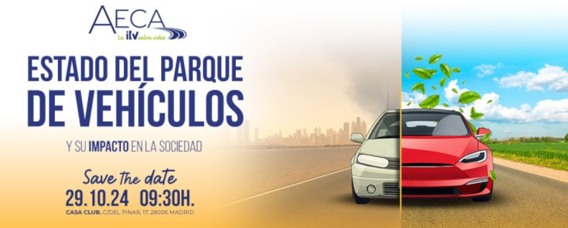 Cartel evento estado del parque de vehículos