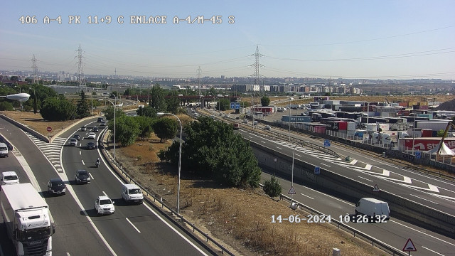 Cortes en la A-4 por obras en la estructura sobre el ramal de la incorporación a la Avenida de Andalucía