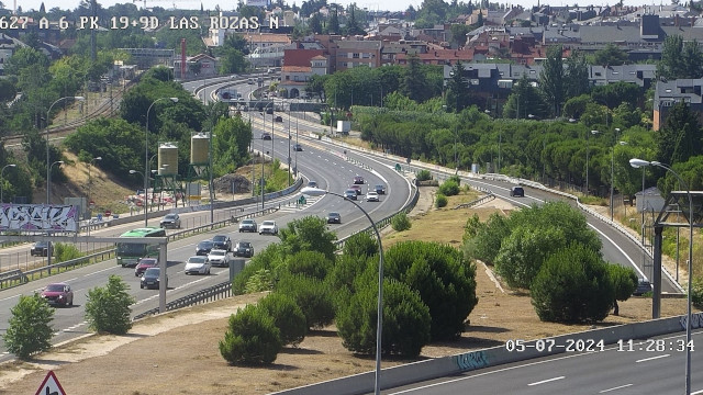 Tráfico avisa de nuevos cortes por obras en la M-505, la A-6, R-3 y R-5