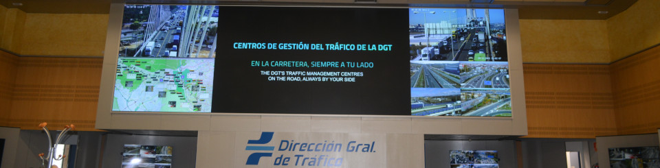 Interior del Centro de Gestión de Tráfico de la DGT