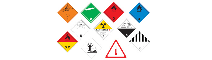 PEGATINAS (CARGA) Y PLACAS - ETIQUETAS (CONTENEDORES Y VEHÍCULOS)