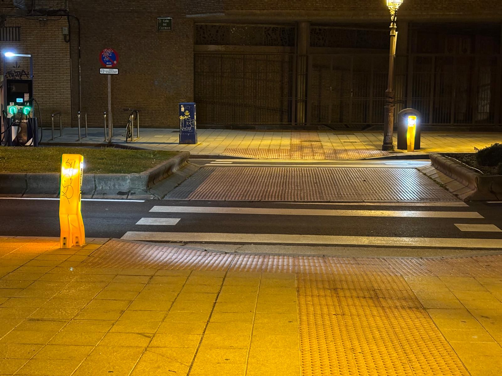 Paso de peatones iluminado